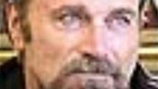 Italský herec Franco Nero v Praze - z TK před natáčením