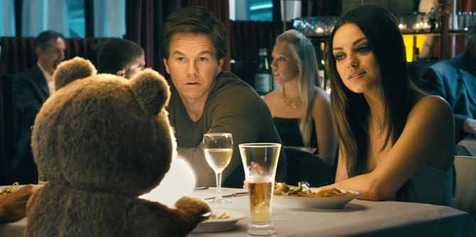 Mark Wahlberg a Mila Kunis ve filmu Méďa