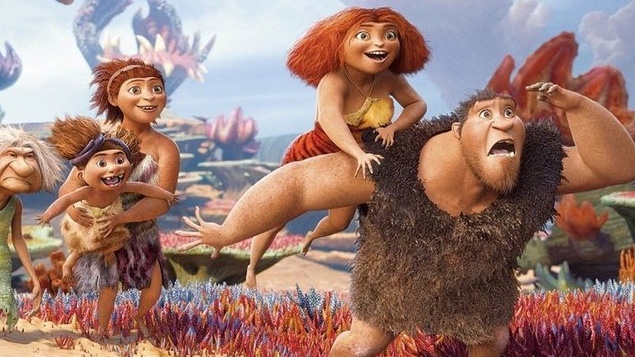 Animovaní Croodsovi o první pravěké rodině vedou návštěvnost kin