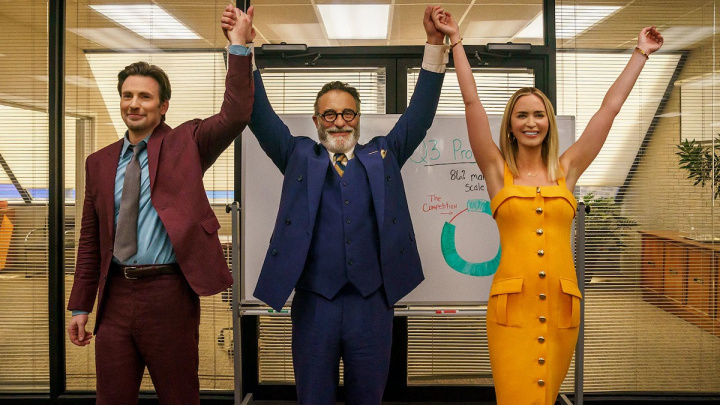 Pain Hustlers spojí Chrise Evanse a Emily Blunt proti farmaceutickým firmám